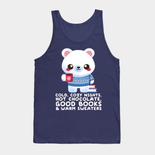 winter time polar bear Tank Top